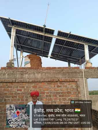 Rooftop solar installation for Jagdish Fakirchand Gayari, Kuchrod