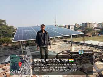 Rooftop solar installation for Komal Jain, Ajaypur